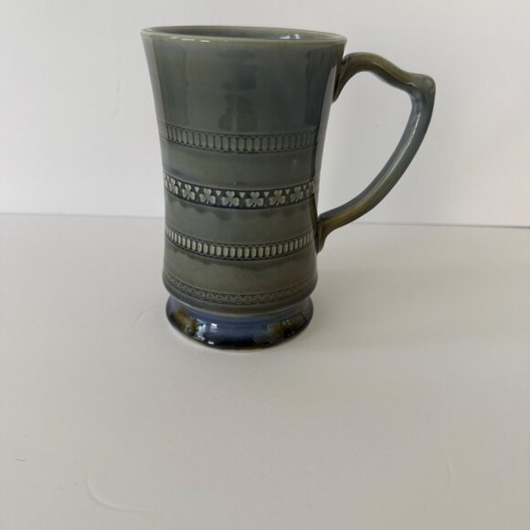 Irish Stoneware Mug With Celtic Designs Made In Ireland 6" Tall - Picture 3 of 5
